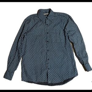 Andrew Fezza size medium blue dress shirt
